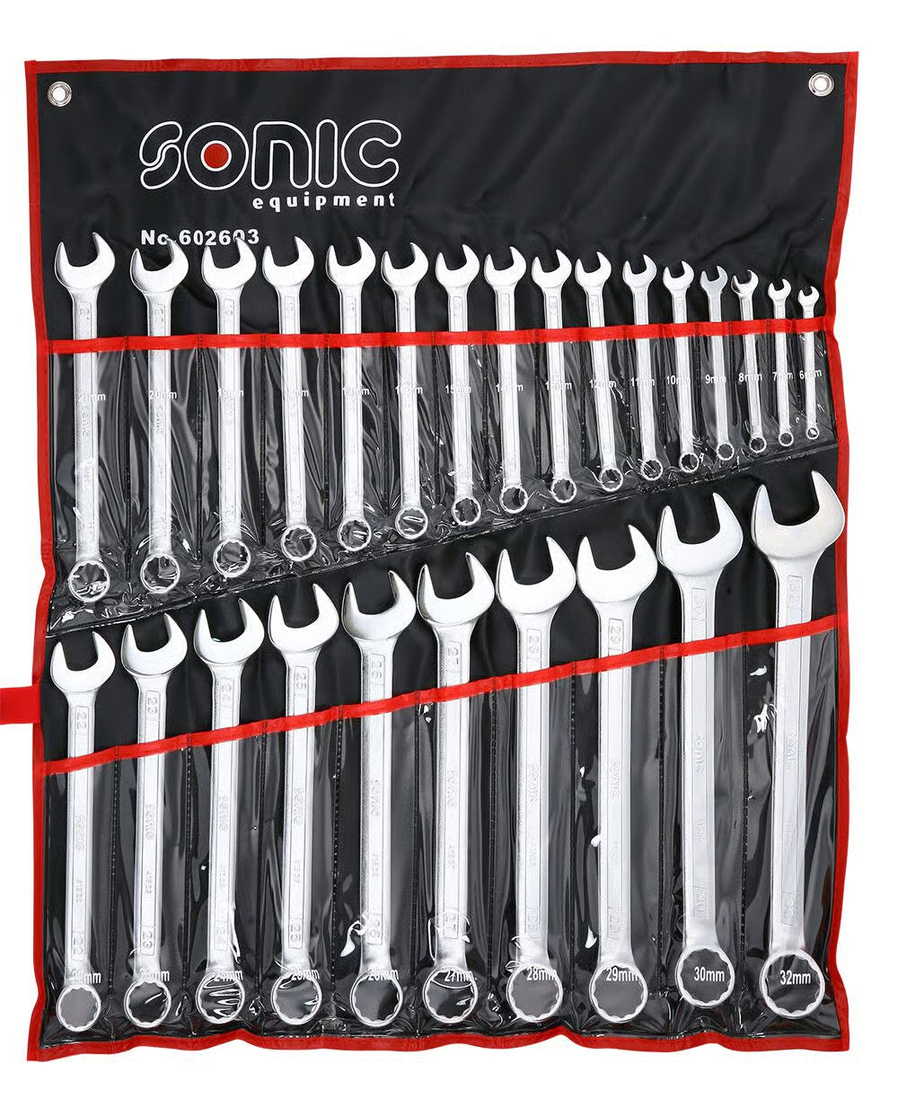 Sonic Tools Combination spanner set in pouch 26 pieces