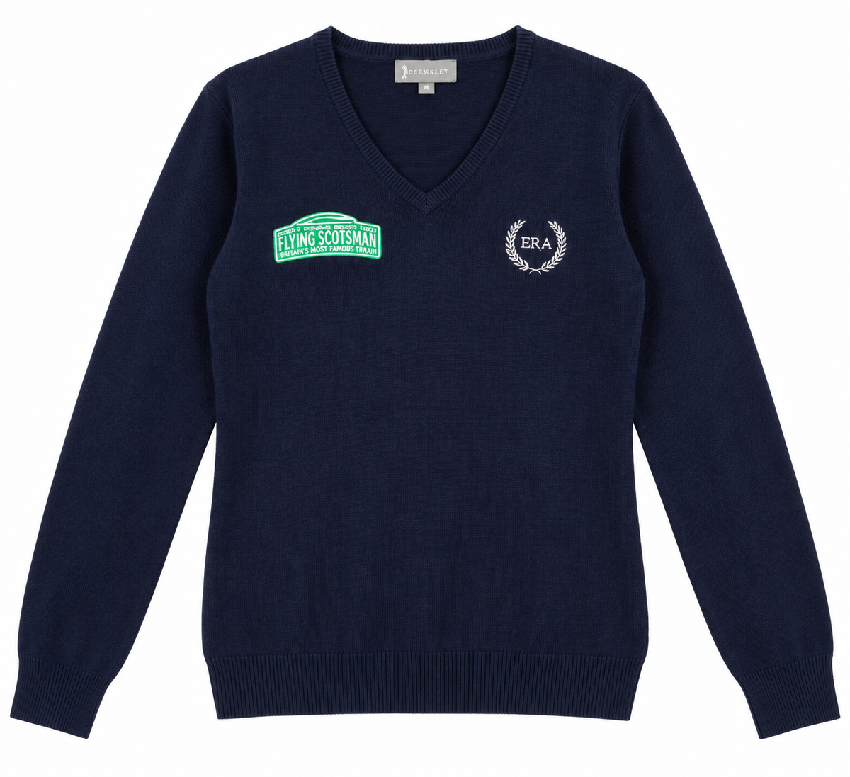Flying Scotsman Women’s V-Neck Jumper – Navy