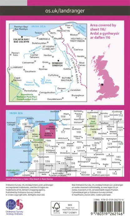 OS Landranger - 116 - Denbigh & Colwyn Bay