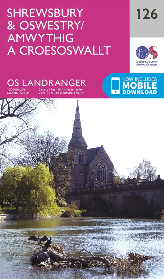 OS Landranger - 126 - Shrewsbury & Oswestry