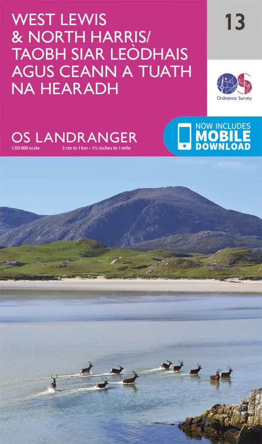 OS Landranger - 13 - West Lewis & North Harris