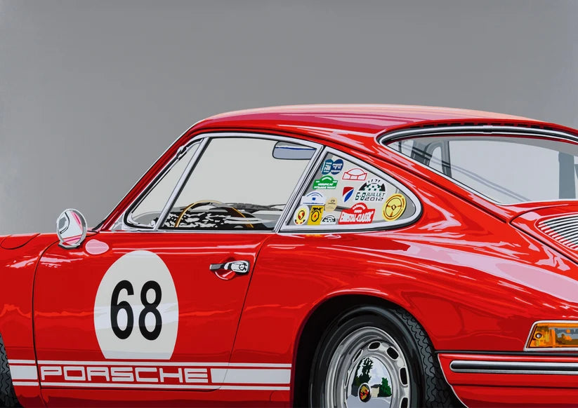 Porsche 68 912. Fine Art Giclee Ltd Ed Print.