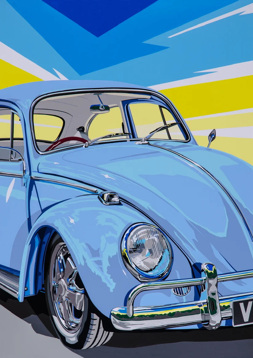 So-Cal Beetle. Fine Art Giclee Ltd Ed Print.