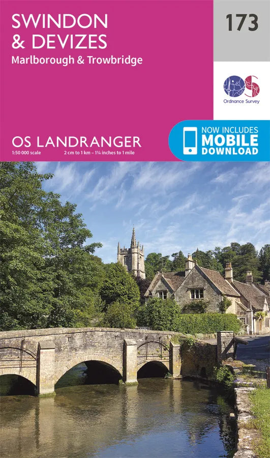 OS Landranger - 173 - Swindon & Devizes, Marlborough