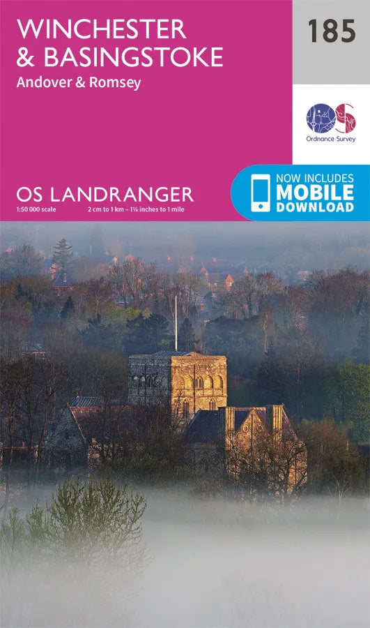 OS Landranger - 185 - Winchester & Basingstoke