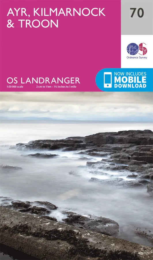 OS Landranger - 70 - Ayr, Kilmarnock & Troon