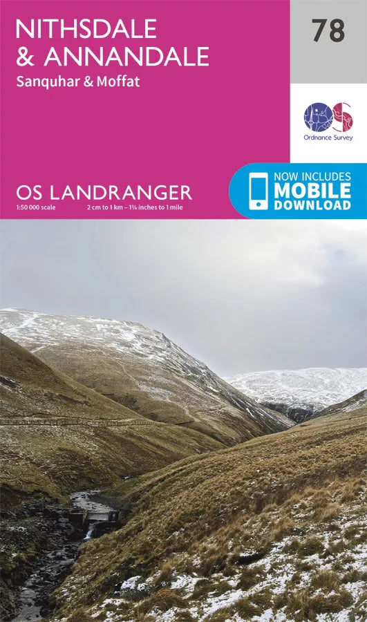 OS Landranger - 78 - Nithsdale & Annandale, Sanquhar & Moffat