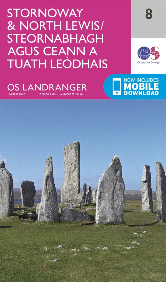 OS Landranger - 8 - Stornoway & North Lewis