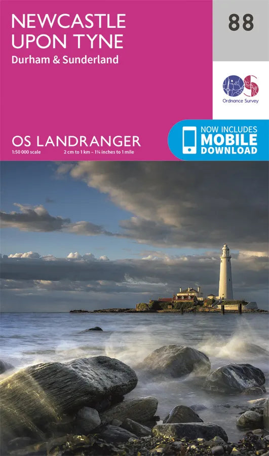OS Landranger - 88 - Newcastle upon Tyne, Durham