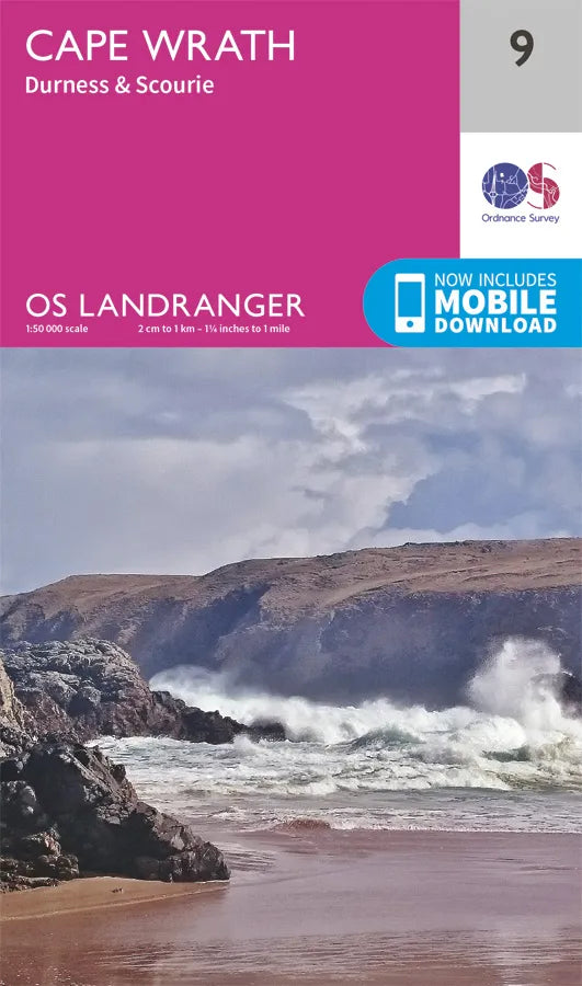 OS Landranger - 9 - Cape Wrath, Durness & Scourie