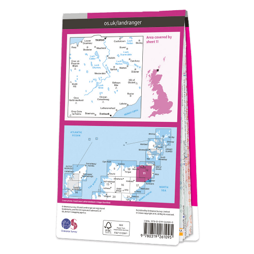 OS Landranger - 011 - Thurso & Dunbeath area