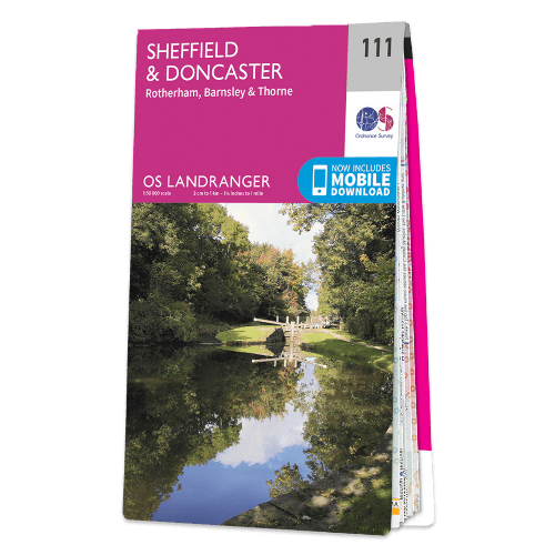 OS Landranger - 111 - Sheffield & Doncaster, Rotherham, Barnsley & Thorne
