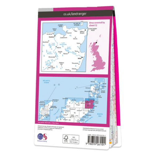 OS Landranger - 012 - Thurso & Wick, John O'Groats area