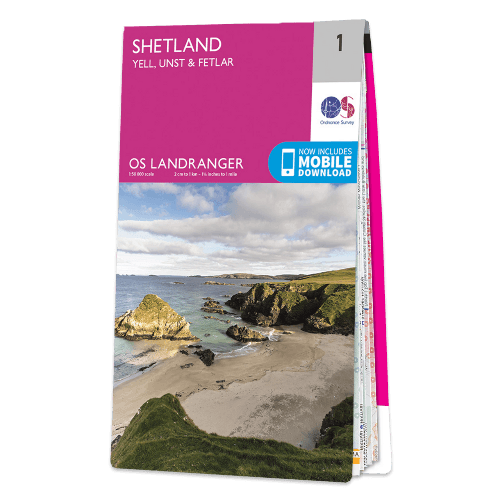 OS Landranger - 001 - Shetland – Yell, Unst And Fetlar