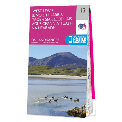 OS Landranger - 013 - West Lewis & North Harris area