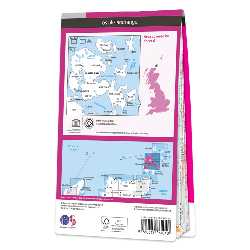 OS Landranger - 006 - Orkney - Mainland area