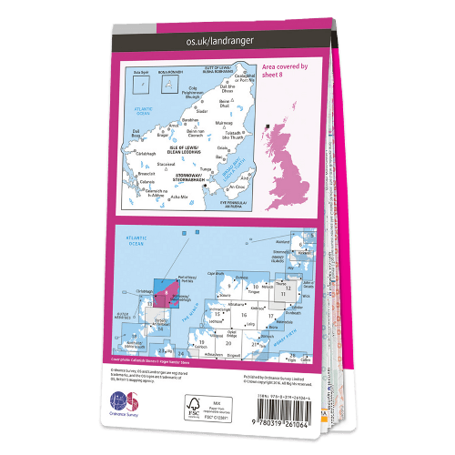OS Landranger - 008 - Stornaway & North Lewis area