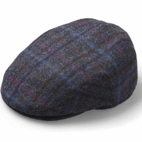Tweed Flat Cap Multicheck Navy – HERO Store - Main Image