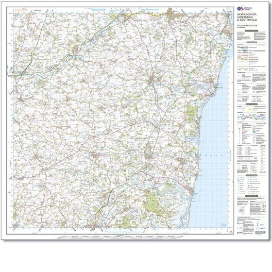 OS Landranger - 156 - Saxmundham, Aldeburgh & Southwold