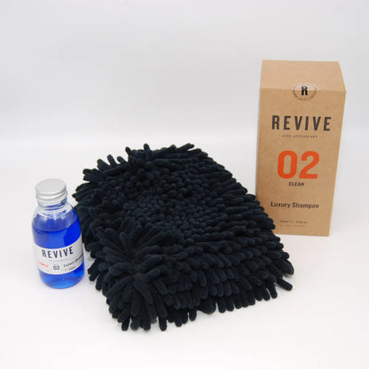 Black Onyx Chenille Microfibre Wash Mitt