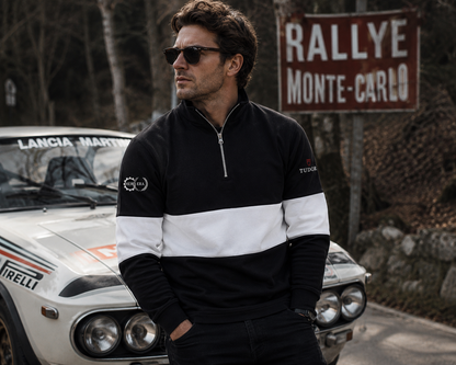HERO Front Row Unisex Panelled 1/4 zip Neck Top