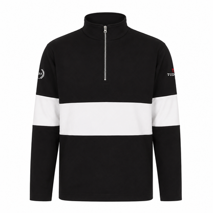 HERO Front Row Unisex Panelled 1/4 zip Neck Top
