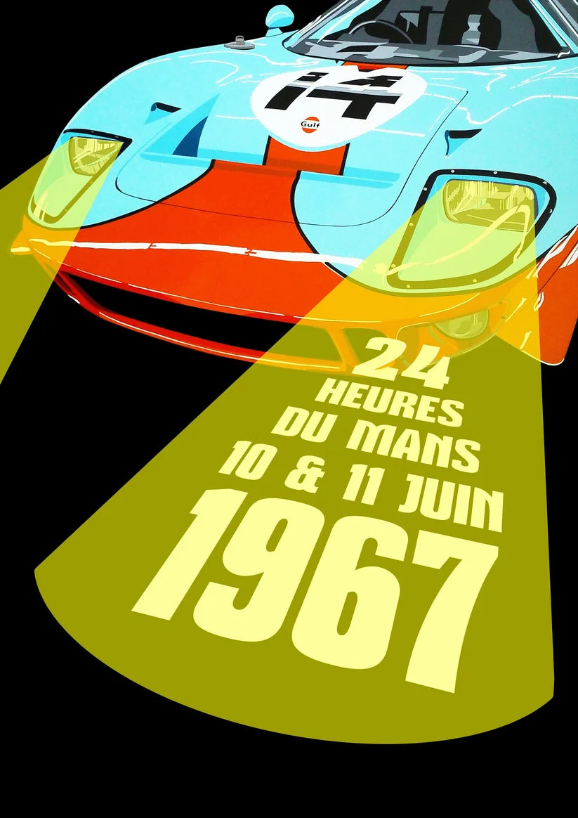 1967 Le Mans 24hr Mirage Ford GT Gulf Racing