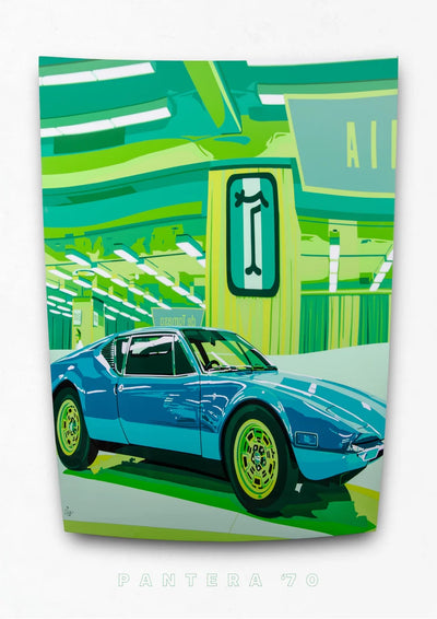 Image of De Tomaso Pantera 70 – Fine Art Giclée Limited Edition Print