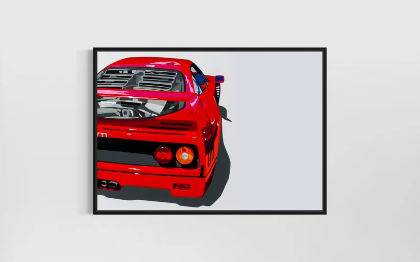 F40 Four no.3. Fine Art Giclee Ltd Ed Print.