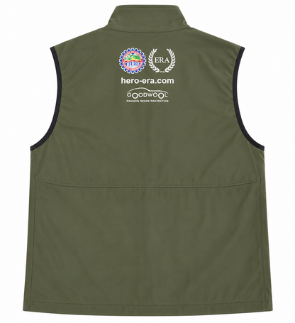 Flying Scotsman Rally Gilet – Olive Green