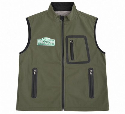 Flying Scotsman Rally Gilet – Olive Green