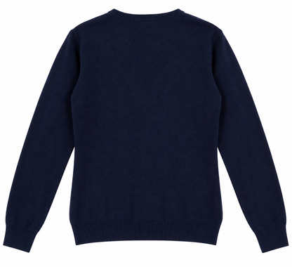 Flying Scotsman Women’s V-Neck Jumper – Navy