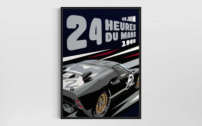 Ford GT40 ‘66 Le Mans. Fine art Giclee print.