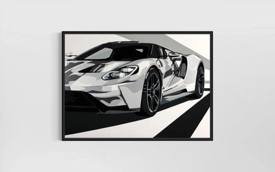 Image of Ford GT Supercar – Fine Art Giclée Limited Edition Print