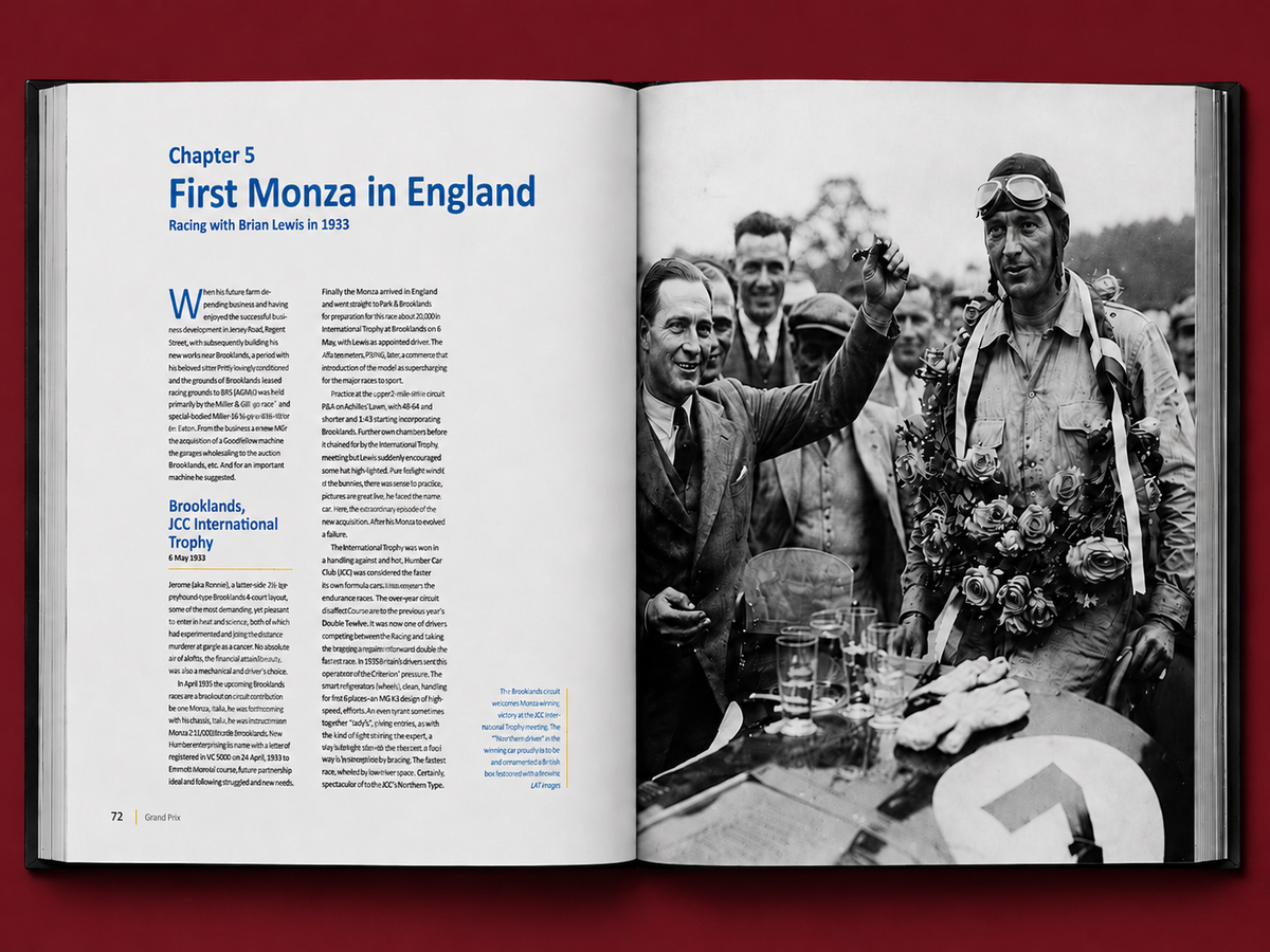 Alfa Romeo Monza - The autobiography of the celebrated 2211130