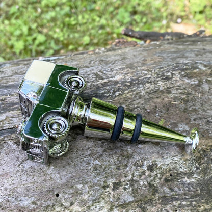 Green Land Rover 4X4 Bottle Stopper