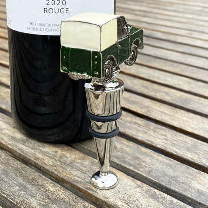 Green Land Rover 4X4 Bottle Stopper