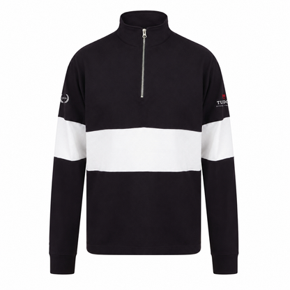 HERO Front Row Unisex Panelled 1/4 zip Neck Top