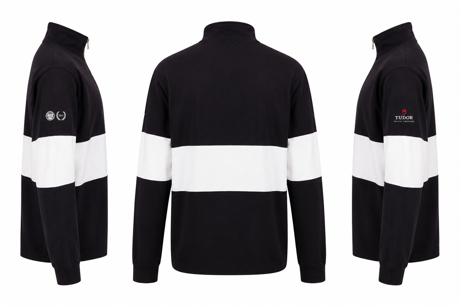 HERO Front Row Unisex Panelled 1/4 zip Neck Top