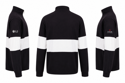 HERO Front Row Unisex Panelled 1/4 zip Neck Top