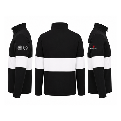 HERO Front Row Unisex Panelled 1/4 zip Neck Top