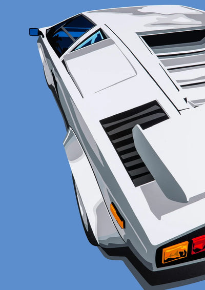 Image of Lambo 2 (Countach) – Fine Art Giclée Limited Edition Print