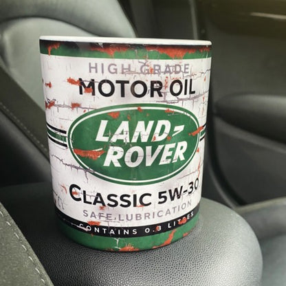 Land Rover Motor Oil Can Mug