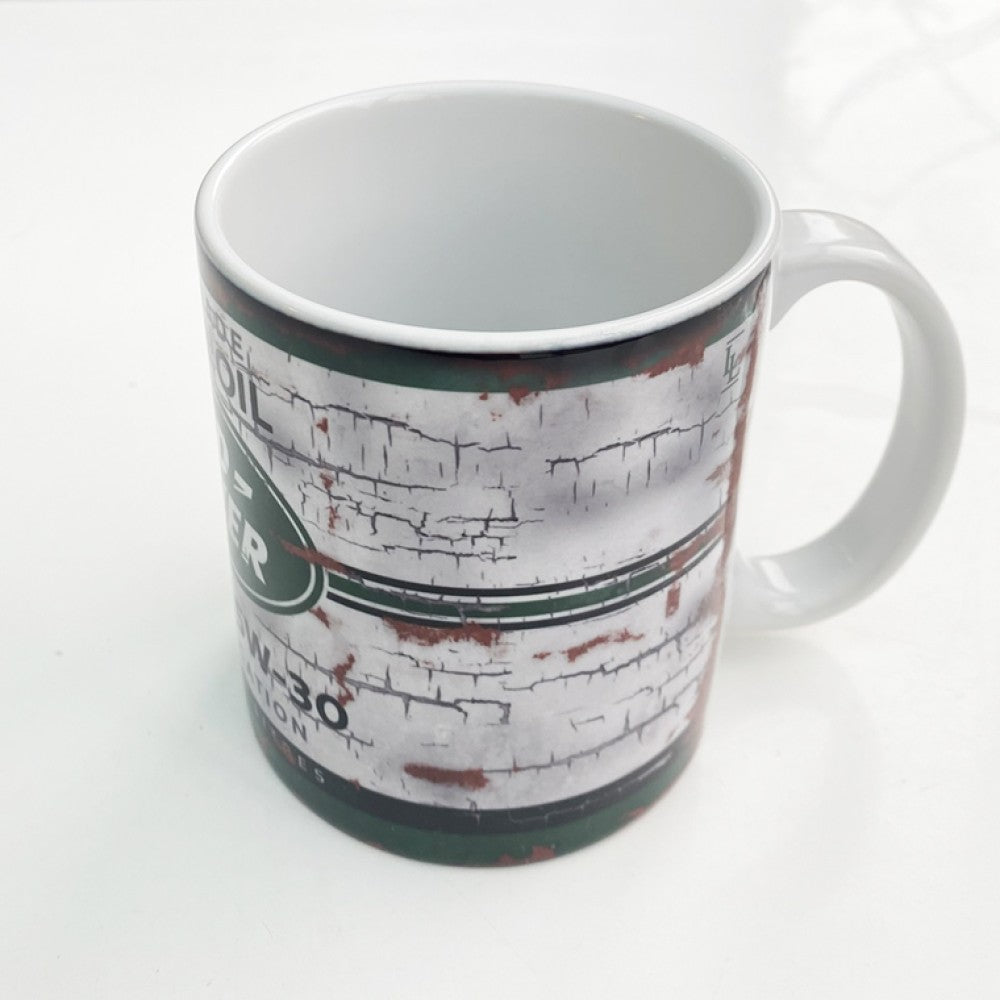 Land Rover Motor Oil Can Mug