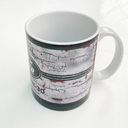 Land Rover Motor Oil Can Mug