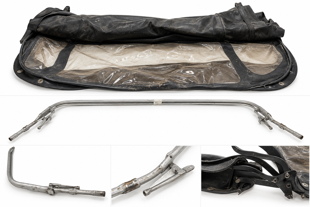 MGB Roadster Soft Top Hood & Two Frames – Used