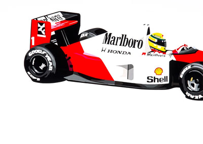 Image of Marlboro on White (Senna McLaren) – Art Print