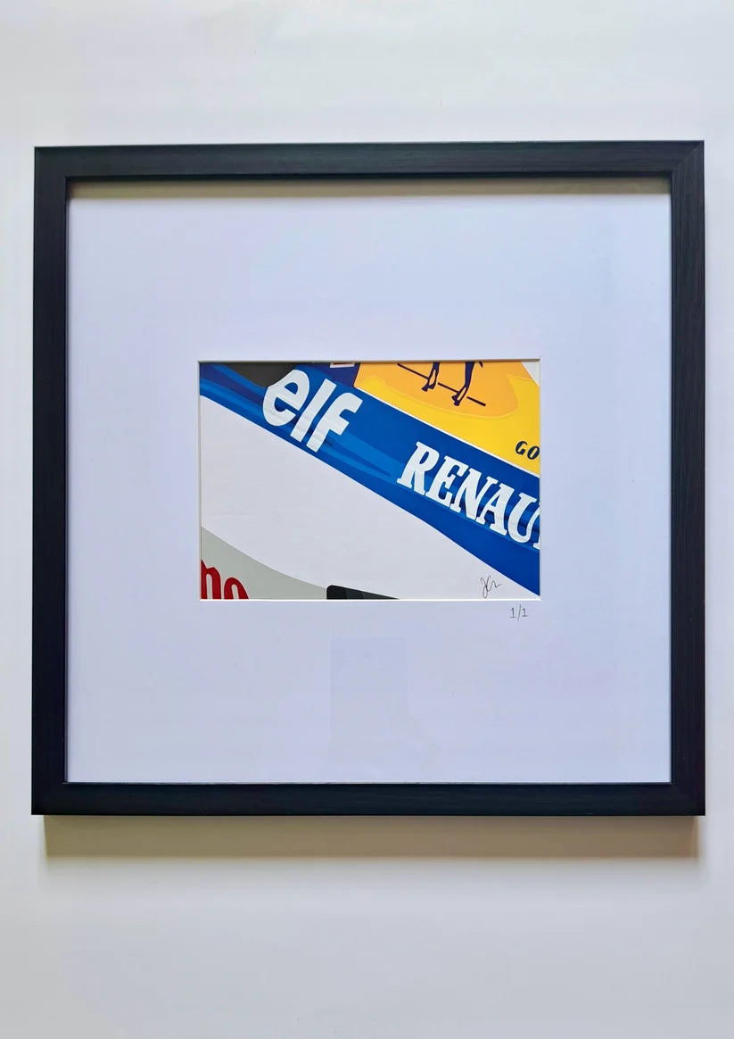 Mini Williams Mansell. Original (hand-cut) Vinyl Artwork.