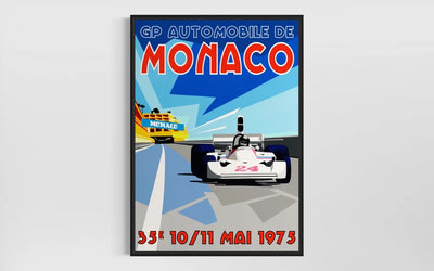 Image of Monaco F1 Grand Prix 75 (James Hunt Hesketh) – Fine Art Giclée Print