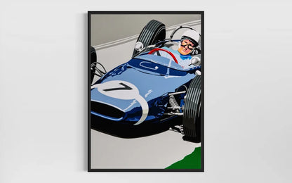 Moss at Nurburgring. Fine Art Giclee Ltd Ed Print.